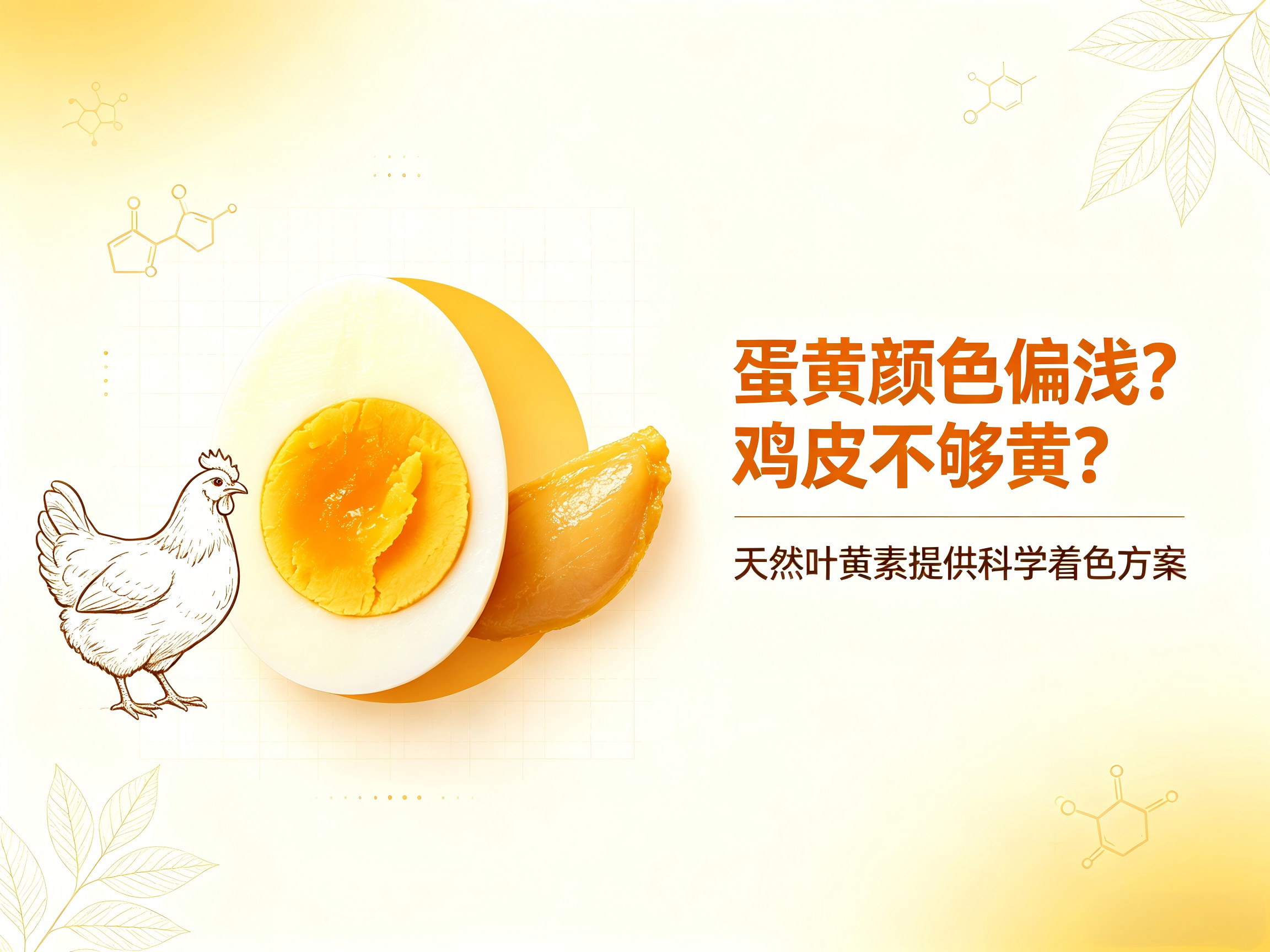 蛋黃顏色偏淺？雞皮不夠黃？天然葉黃素提供科學(xué)著色方案